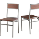 Winsome Milton 1 Piece Dining Chair in Teak and Black