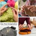 4 x Circular Knitting Needles, 10mm Stainless Steel Knitting Needles for Beginners, Metal White 40 Inches Size 15 Knitting Needle for Chunky Yarn Gifts for Mother Grandmother Aunt Sister for Festival