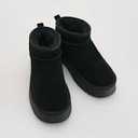 BEARPAW Retro Shorty Boots for Women | Comfortable Warm Wool Lining | Women's Winter Boots |Black, Size 8