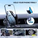 Miracase Upgraded Wider Clamp Phone Holders for Your Car, Metal Hook Air Vent Car Mount [Thick Cases Friendly] Automobile Hands Free Compatible with iPhone 17/16/15/14/13 Series All Smartphone
