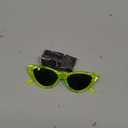 livho Retro Vintage Narrow Cat Eye Sunglasses for Women Clout Goggles Plastic Frame (Green)