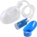 ONEDONE Female Urinal 2000ML Portable Pee Bottle Urinal for Women Hospital Camping Car Travel Bed Emergency Female Urination Device (White)