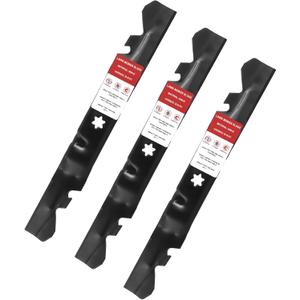 Ketofa 490-110-C188 742P05620-X Mulching Blade Compatible with Cub Cad et Craftsman MTD 60 Inch Cutting Deck, Cad ZT2-60, ZT3-60, ZTS2-60 Ultima Series Mowers, 3 Pack