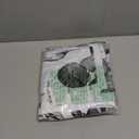 Gibelle Extra Long Shower Curtain 72 x 84, Black and White Floral Shower Curtain, Watercolor Plant Eucalyptus Leaves Fabric Shower Curtain Set