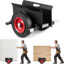 VEVOR Panel Dolly, 1000 LBS Load Capacity, Drywall Mover with 10 Inch Rubber Wheels Fits Different Terrain, Adjustable Clamp Panel Cart for Steel Panels, Mattress, Doors and Drywall Sheet, Black