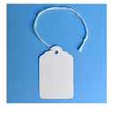 500 Merchandise Tags with String Attached  2 1/4” x1 7/16”  White Marking Hanging Paper Tags with Strings, Labels to Tie On