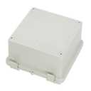 Zulkit Junction Box ABS Plastic Dustproof Waterproof IP65 Electrical Boxes Hinged Shell Outdoor Universal Project Enclosure with 2 Cable Glands 5.9 x 5.9 x 3.5 inch (150x150x90 mm)