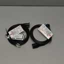 BN-LINK 6ft Indoor Outdoor Extension Cord 16/3 SJTW, 2 Pack, Black, 3-Prong, Weather Resistant & Flame Retardant, for Indoor, Garden, Landscaping & Holiday Decorations, ETL