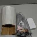 Modern USB & Type-C Bedside Lamp with Touch Control, Dimmable Table Lamp with White Fabric Shade Enhanced with Gold Threads, Includes LED Bulb - Ideal for Bedroom, Office, Dorm