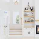 HOZE Heavy Duty Shelf Brackets 6-Inch, 6 Pack, Modern Black Matte Finish, 1/5" Thick Steel, Metal L Brackets, Easy-to-Install, Strong Support for Shelves, Versatile & Stylish (6 Inch - 6 Pack)