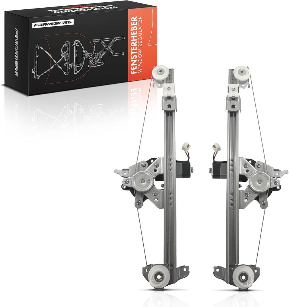 Frankberg 2 x Rear Window Regulator with Motor Compatible with C-Class W202 C180-C280 1.8L-2.8L 1993-2000 C-Class W202 C200 D-C250 D 2.0L-2.5L 1993-2000 Replace# 20273020 46
