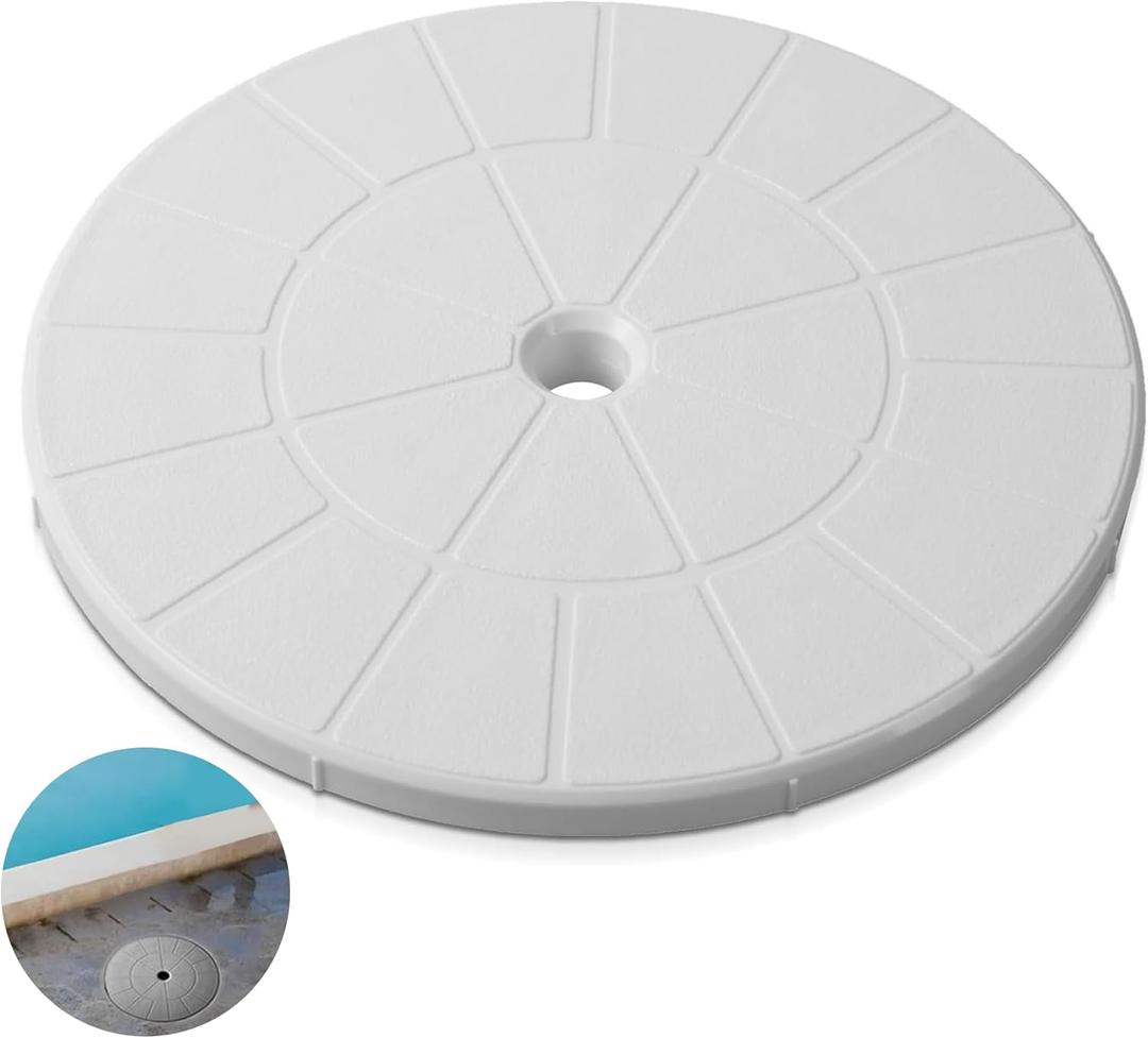 TonGass 9 1/8" Skimmer Valve Lids Perfect Replacement Part for 9" Pool & Spa Lids Highly Durable Pool Skimmer Cover with UV Inhibitors