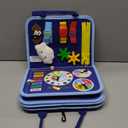 Toddler Montessori Busy Board Toys for Little Boy Gifts: Educational Preschool Learning Travel Toys, Busy Book Learning Sensory Toys for Toddler Boys, Boys Dinosaur Christmas Birthday Gifts (Blue)