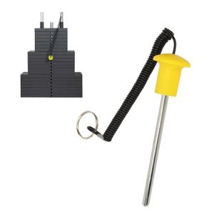 Weight Stack Pin, Pin Tensile 5/16 Inch Diameter 5 Inch Locking Space Heavy Duty Weight Extender Machine Pin Gym Pin Universal Weight Selector Pin 1 Pc