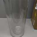 Liotww Extra Large Clear Plastic Flower Vase, Acrylic Cylinder Floor Vases