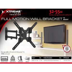 XTREME XMB10127BLK XTREME 32X55 Full Motion TV Bracket