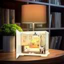DIY Miniature House Kit, Dollhouse Kit, Miniature Kit, DIY Mini House Building Kit for Adult Teen, Tiny Room Making Kit Craft Hobbies Gift, Cozy Dream Bedroom