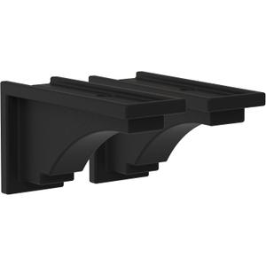 Mayne Inc Fairfield Decorative Brackets, 2-pack, Plastic, Black, Standard (5856-B)