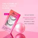 Lilly Lashes 3D Self Adhesive Eyelashes, No Lash Glue Needed, Body Heat Activated Press on Lashes, Reusable Self Adhesive Eyelashes Up to 5x, Easy to Apply & Remove (GoGetter)