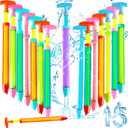 15pcs Water Shooter Blaster Squirt Guns Toys,Shoot Up to 35 Feet,16.5inch Water Spray Gun for Kids,Adults Summer Water Fighting,Swimming Pool,Beach Games,Colorful,Two Spray Holes