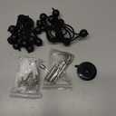 Ball Bungee Cords, Black Tie Down Cords for Tarp, Canopy Shelter, Wall Pipe, UV Resistant