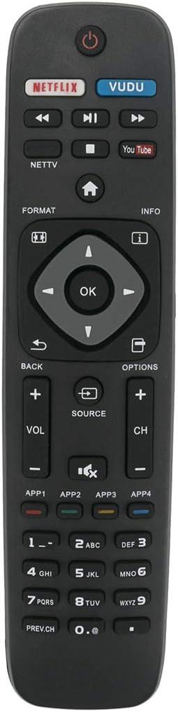 NH500UP Replace Remote fit for Philips TV 50PFL5601/F7 65PFL5602/F7 55PFL5602/F7 50PFL5602/F7 43PFL5602/F7 32PFL4902/F7 40PFL4901/F7 43PFL4901/F7 50PFL4901/F7 55PFL6902/F7 43PFL4902/F7 65PFL6902/F7