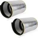 2 Packs Starter Heat Shield, Heat Shroud Sleeve, Heat Shield Sleeve, Fiberglass Heat Wrap, 7 in  23.6 in