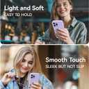 AOTESIER Magnetic for iPhone 15 Pro Max Case, [Compatible with Magsafe] [Food Grade Silicone] Upgraded Camera & Screen Protection Phone Case with [2 Screen Protectors], 6.7 inch, Cloud Mauve