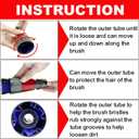 Vacuum Attachments & Brushes for Dyson V7 V8 V10 V11 V15 Gen5: Flexibible Crevice Tool, Horsehair Vacuum Attachment, Traceless Dust Brush (Home, Car Detailing & Corner Cleaning Set)