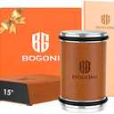BOGONI Rolling Knife Sharpener, Diamond & Ceramic Disc, 15° & 20° Magnetic Angle, Fast & Safe for Any Hardness, Sharpening Kit for Kitchen & Pocket Knives, Razor-Sharp Edge, Leather Strop, Classic Kit