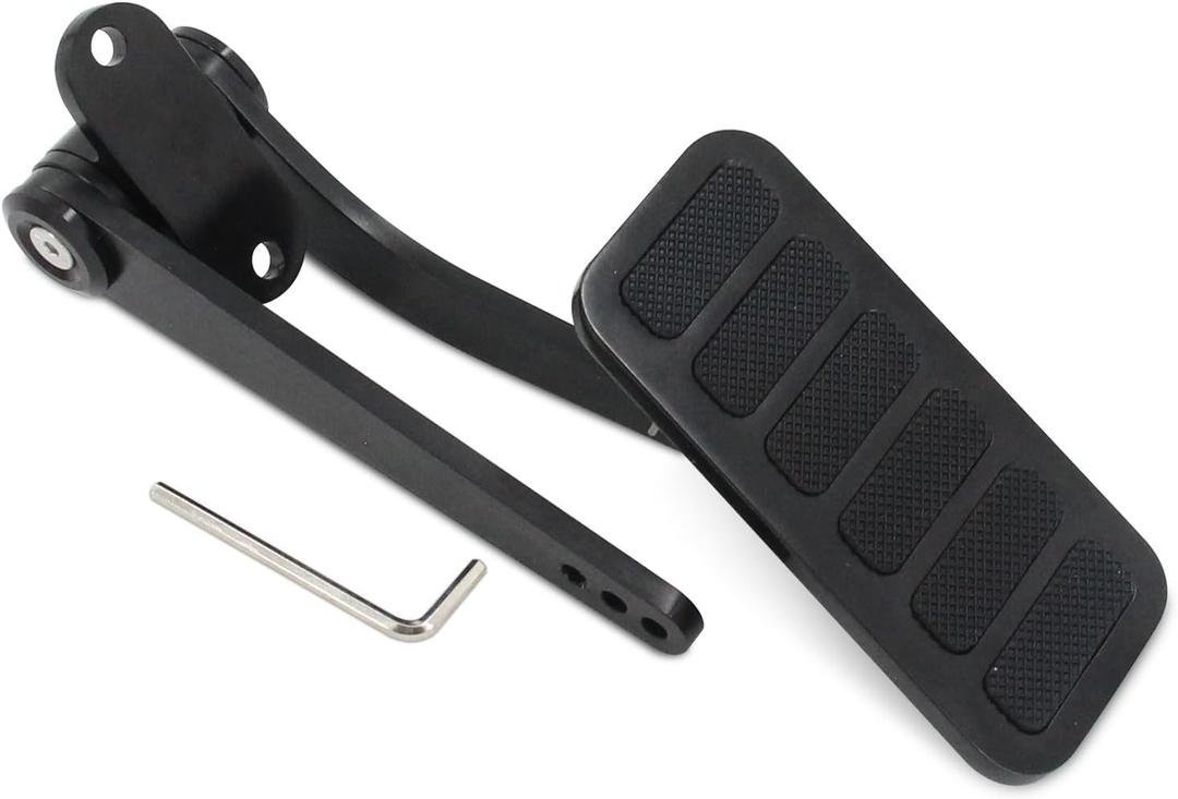 Universal Dual Contorl Gas Pedal Accelerator,Aluminu Throttle Pedal Assembly Compatible with Chevy Ford Mopar Street Rat Rod