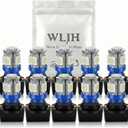 WLJH 10Pack Printed Circuit Base T10 194 168 LED Light Bulb PC194 PC195 PC160 PC161 PC168 Instrument Panel Gauge Cluster Dashboard Automotive Multi-Purpose Light Bulb, Blue