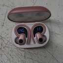Wireless Earbuds, 2025 Ear Buds Bluetooth 5.3 Headphones Sport, 50H Playtime, HD Stereo Noise Cancelling, Dual LED Display, IP7 Waterproof Earphones Android iOS, Rose Pink