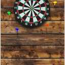 Felt Wood Grain Dart Board Wall Protectors Square Dart Board Backing Tiles Dartboard Backboard Cork Backboard Alternative (36 x 24 x 0.5 Inch)