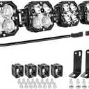 Willpower 33" 150W 15000LM LED Work Light Bar with DT Connector, Square Off Road Driving Lights 12V 24V Fog Lamps for Car Vehicle Truck 4x4 Boat Tractor, 6000K White, Waterproof Headlight, Spot Flood