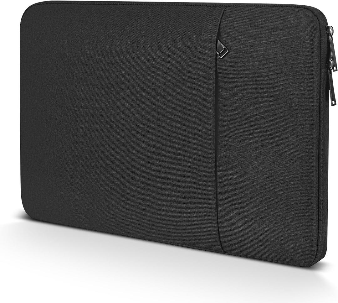 CaseBuy MacBook Pro 16 inch Sleeve Protective Case for 16-inch New MacBook Pro M4/M3/M2/M1 Pro/Max A3186 A3403 A2991 A2780 A2485 2024-2021, Water-Resistant Laptop Bag with Accessory Pocket -Black (16-inch for MacBook Pro)