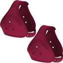 Jerify 2 Pcs Wrestling Headgear for Kids Youth Soft Grappling Headgear Wrestling Adjustable Ear Head Guard Protective (Dark Red)