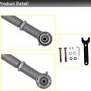 ARU RE3780 Front Upper Super-Flex Control Arms Compatible with Jeep Wrangler TJ 1997-2006, Cherokee XJ 1984-2001, Grand Cherokee ZJ 1993-1998, Comanche MJ 1987-1992
