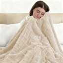 ESTINGO Electric Throw Heated Blanket, Heating Blanket Throw 4 Hours Auto-Off 5 Heat Levels Over-Heat Protection Luxury Faux Fur Sherpa Heater Electric Blanket ETL Certification, 50" x 60" Milk Coffee