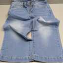 XuJwPNcy Wide Leg Jeans for Women Middle Waisted Stretchy Denim Capri Pants Trendy Cropped Jeans with Pocket, Size 4