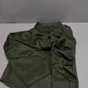 J.VER Men's Dress Shirts Solid Long Sleeve Stretch Wrinkle-Free Formal Shirt Business Casual Button Down Shirts (Large, Army Green)