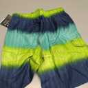 Kanu Surf boys Reflection Quick Dry Upf 50+ Beach Swim Trunks, Zipline Navy/Green, 10-12, Zipline Navy/Green