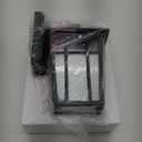 Darkaway Outdoor Sconce Lights Wall Light Fixtures, Front Porch Light Outdoor Wall Anti-Rust Waterproof Aluminum with Glass Exterior Light Fixture for Patio, Yard, Doorway, Garage(Pack of 1, Black)