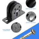Silent Cable-Pulley-Wheel Fit for Home Gym Equipment, Clothesline, LAT Pulldown Machine, Lifting - Heavy Duty Single Mounted Pulley Block with Fixed Bearing (1)