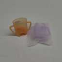 Momcozy Squeeze Pouch Holder for Food Pouches and Drink Boxes, Baby Pouch Holder Allows Baby to Self-feed and Avoid Messes, Baby Food Pouch Holder Handle is Easy to Grip, Comfortable, Violet&Orange