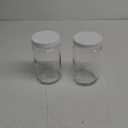 JARMING COLLECTIONS 32oz Extra Wide Mouth Glass Storage Jar with BPA-Free Plastic Lid  Quart Size Airtight Mason Jar for Kitchen, Pantry, and Food Storage (Set of 2)