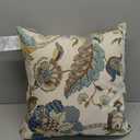 Pillow Perfect Indoor/Finders Keepers Peacock Throw Pillow, 18-inch, Blue