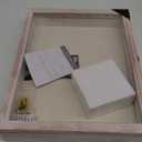 TJ.MOREE Flowers Shadow Box Display Case 13 x 16 Vintage Large Shadow Box Frame with Glass Window Door Farmhouse Deep Picture Frame Wedding Bouquet Memorabilia Photos Memory Box - White Pink (13x16)