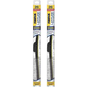 Rain-X 810206 Latitude 2-In-1 Water Repellent Wiper Blades, 26 Inch Windshield Wipers (Pack Of 2), Automotive Replacement Windshield Wiper Blades With Patented Rain-X Water Repellency Formula
