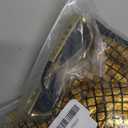 Ezuwail Mens 70s Outfit Track Suits Men Festival Halloween Cosplay Costume Disco Outfits Holiday Women Tracksuit 80s Clothing 7pcs(Gold/ S)